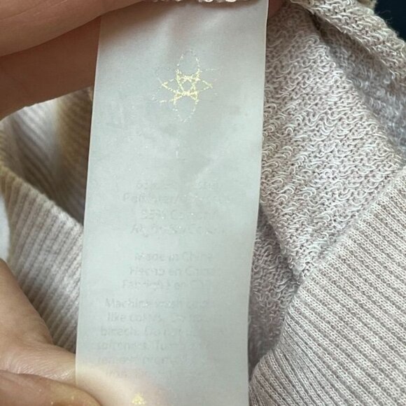 Women's Pink Terry Cloth Sweatshirt Large - Picture 6 of 8